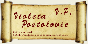 Violeta Postolović vizit kartica